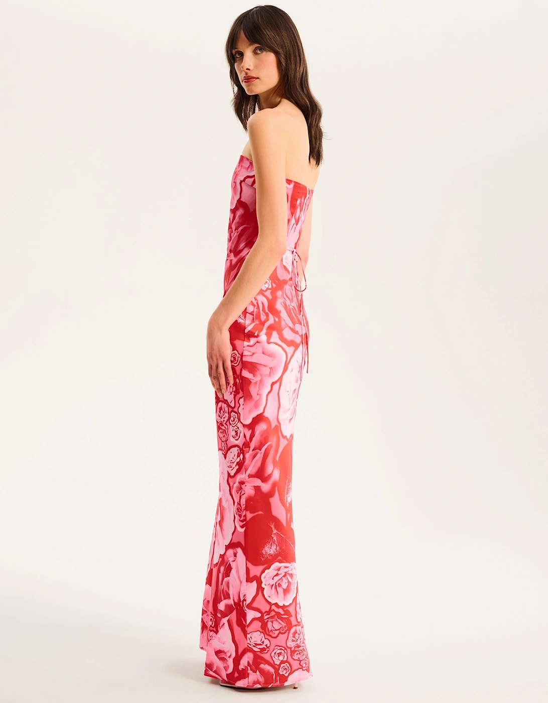 Amdra Maxi Dress in Red Floral