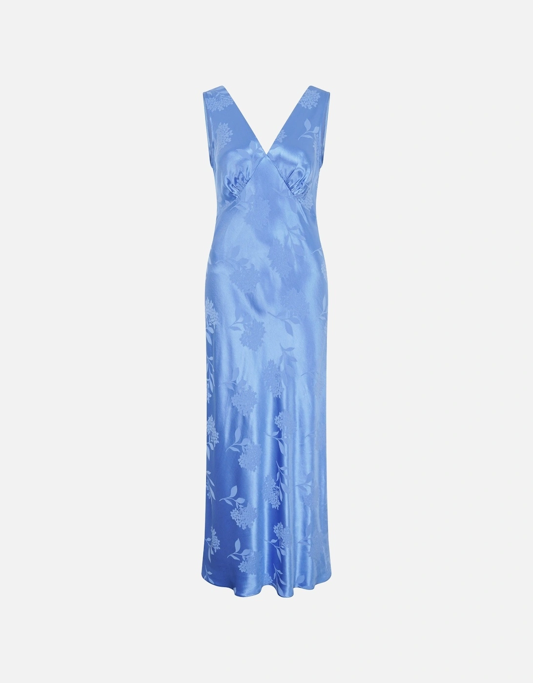 Iris Jacquard Dress in Blue
