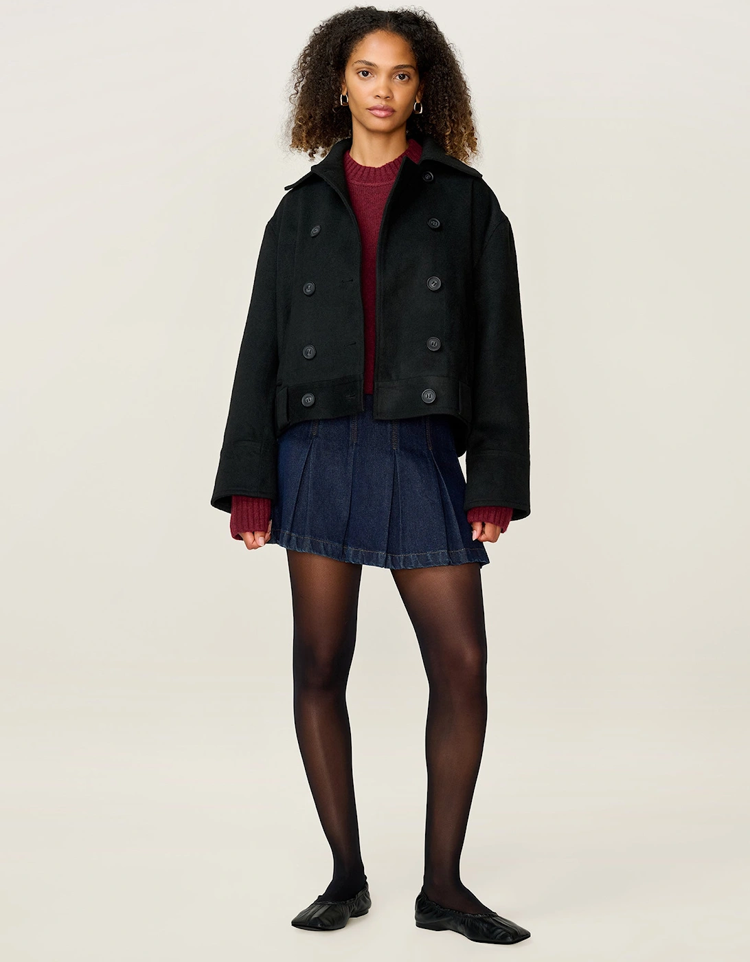 Clyde Wool Blend Jacket in Black, 8 of 7