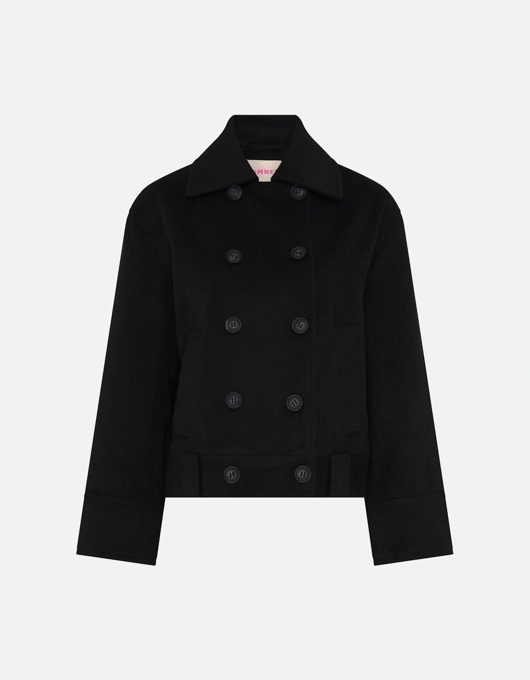 Clyde Wool Blend Jacket in Black