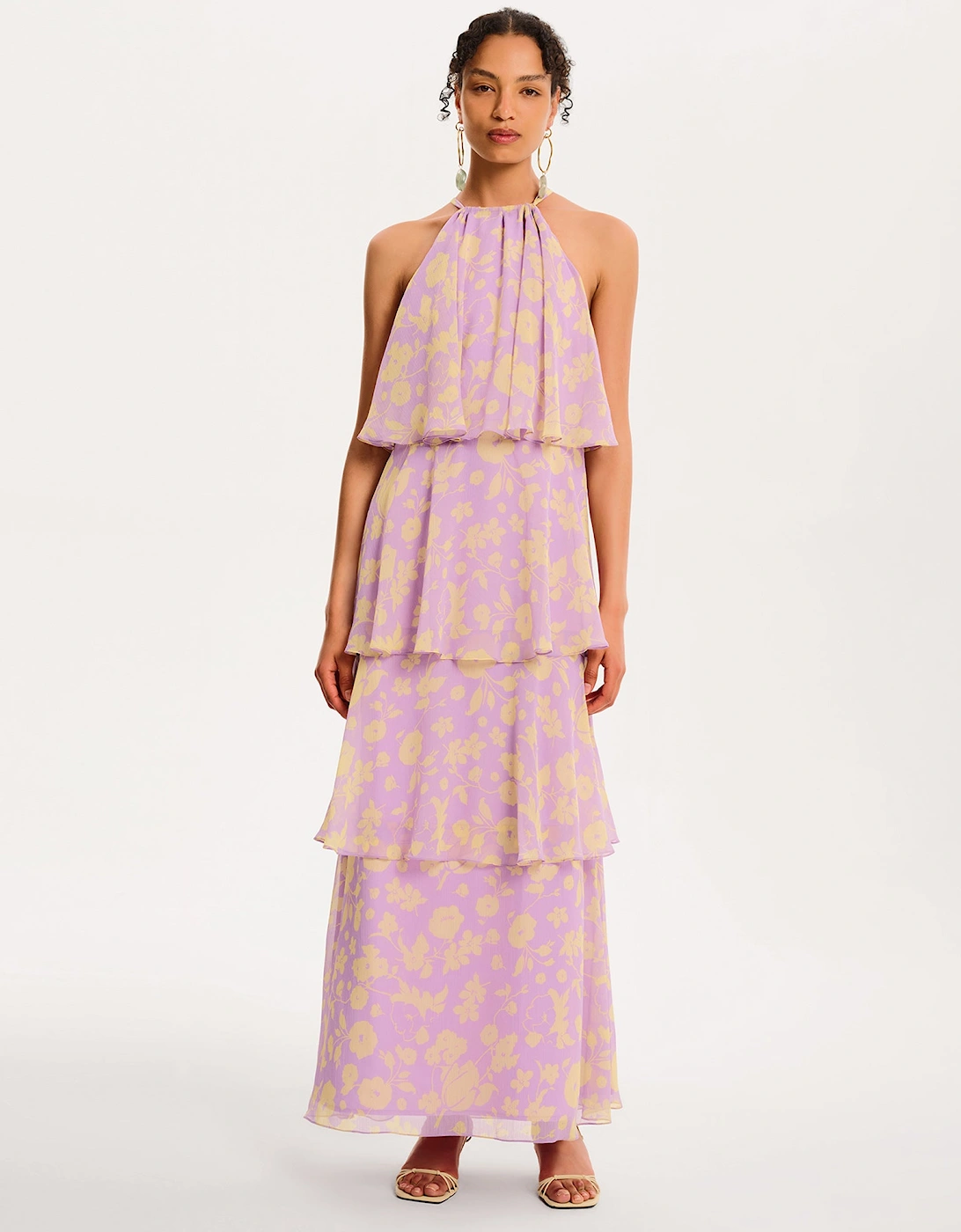 Cleo Floral Dress in Lilac Floral, 7 of 6