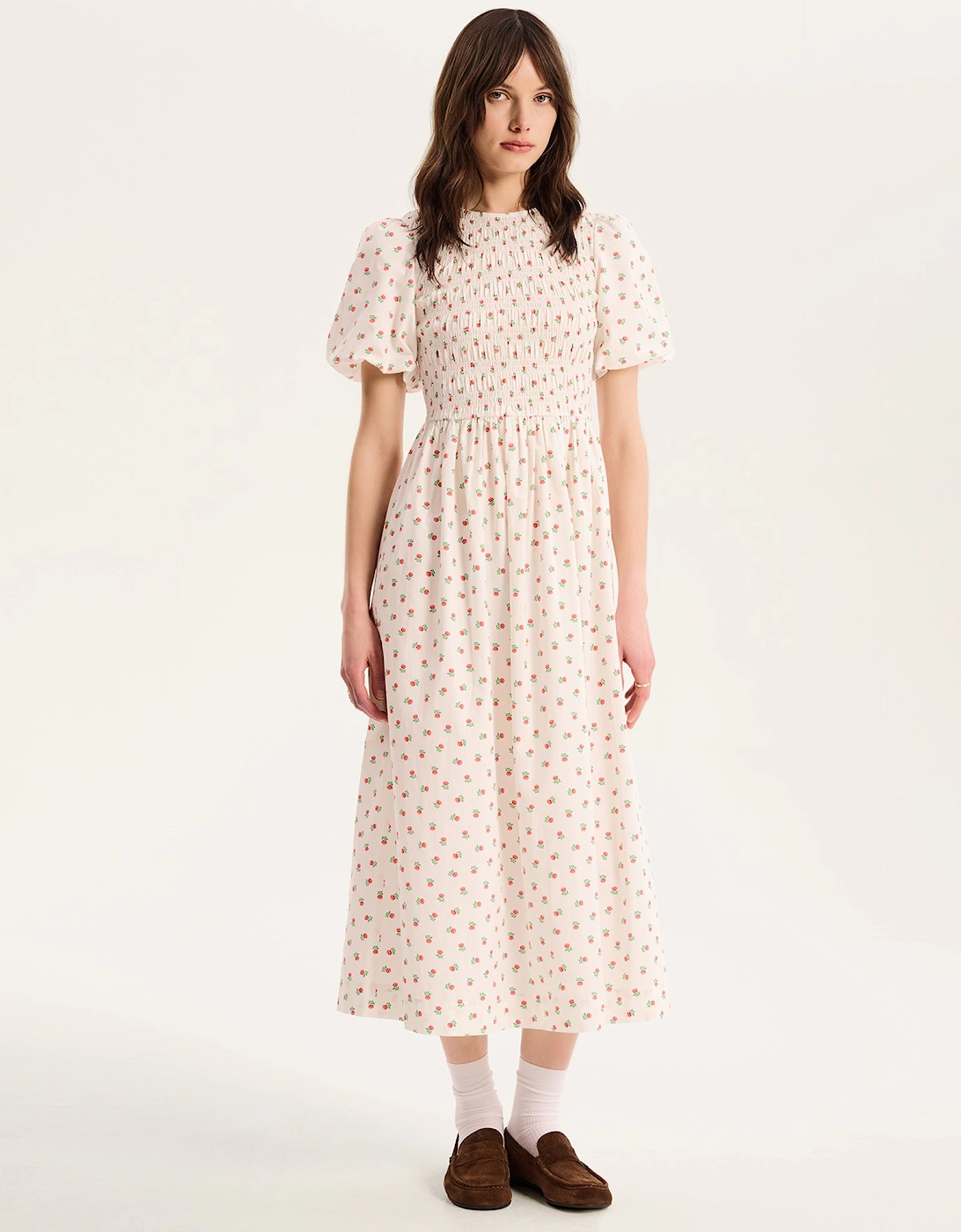 Omnes Women's Terri Midi Dress in White - Size: 16