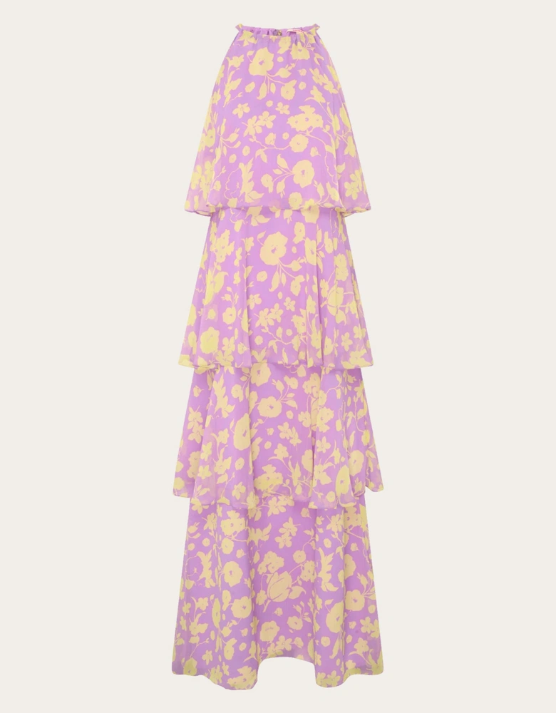 Cleo Floral Dress in Lilac Floral