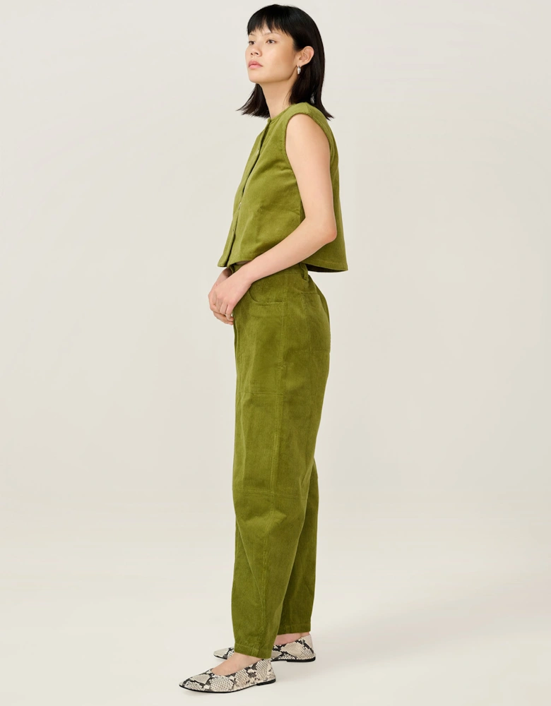 Kai Cord Trouser in Moss Green
