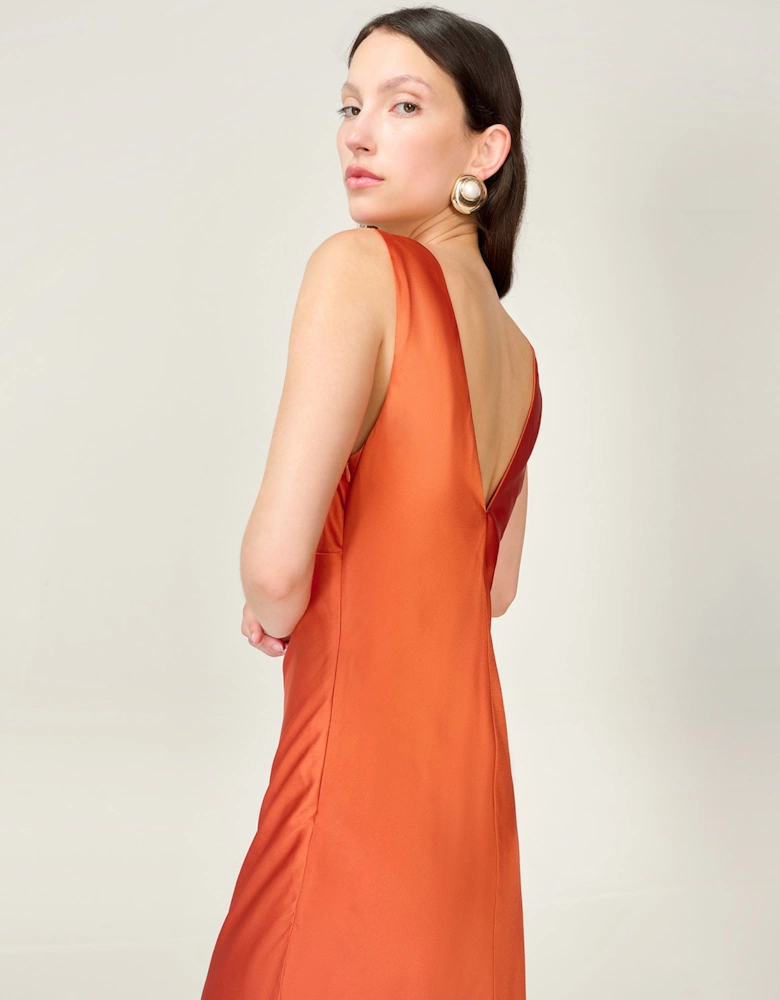 Casey Dress in Tangerine