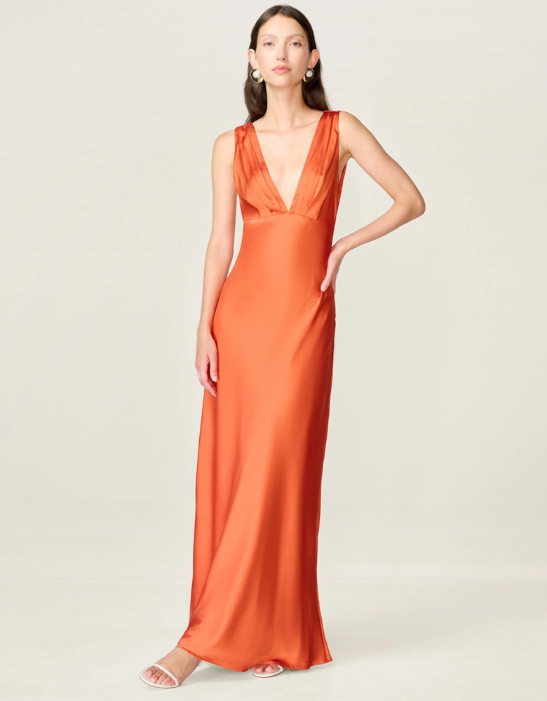 Casey Dress in Tangerine