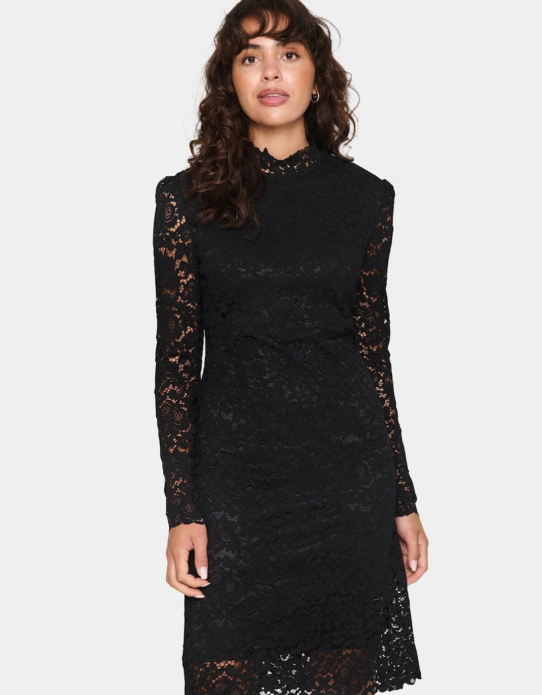 GannaSZ Long Sleeve Slim Fit Lace Dress, 2 of 1
