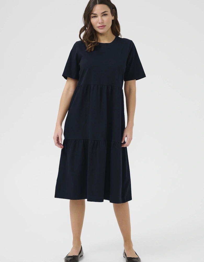 KAjudy Short Sleeve Midi Dress