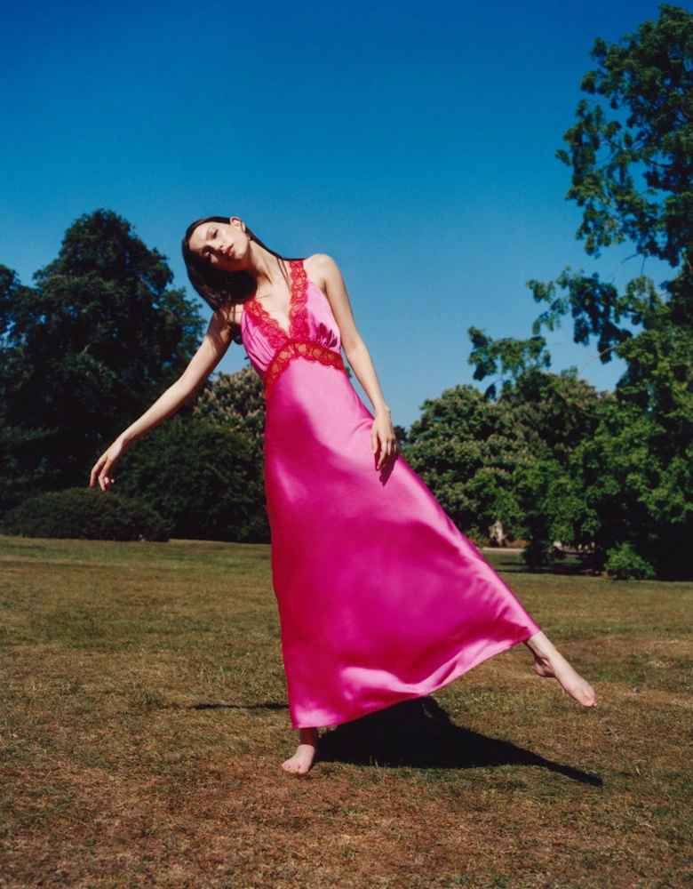 Aurelia Dress in Cerise