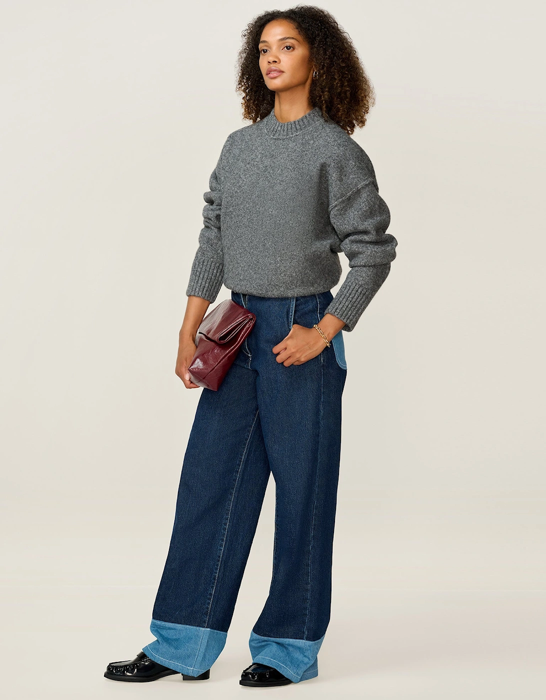 Clementine Jumper in Grey Marl