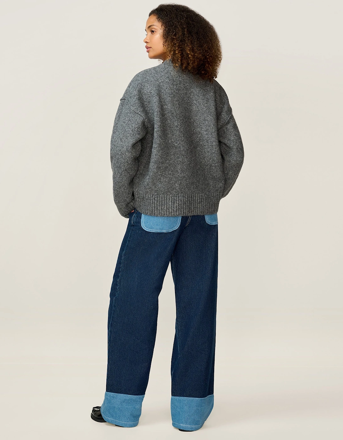 Clementine Jumper in Grey Marl