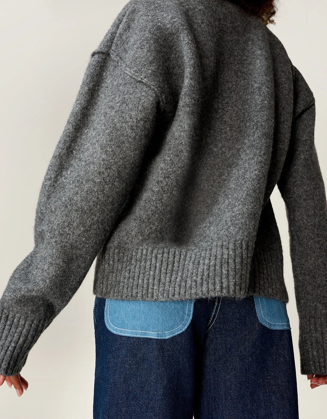 Clementine Jumper in Grey Marl
