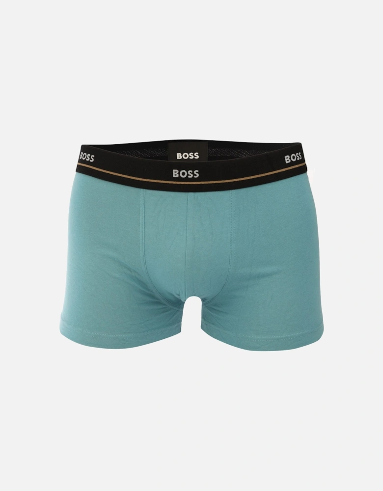 5 Pack of Logo Waistband Trunks