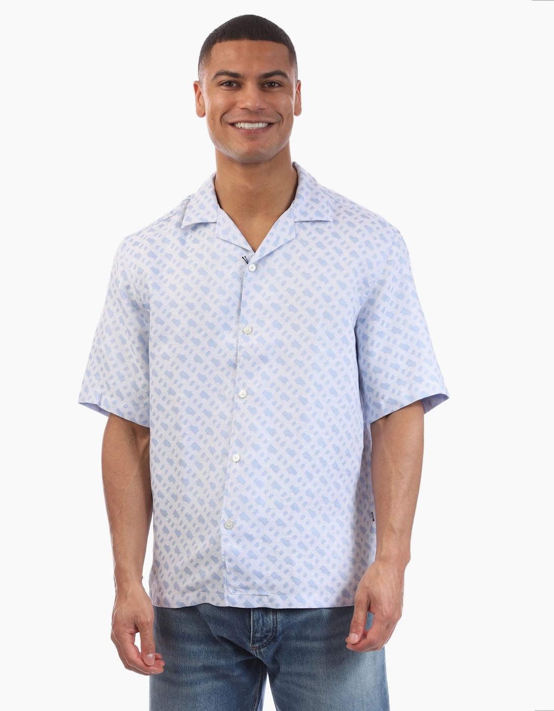 Hugo Boss Men's C-Lars-252 Shirt - Blue - Size: 40/Regular