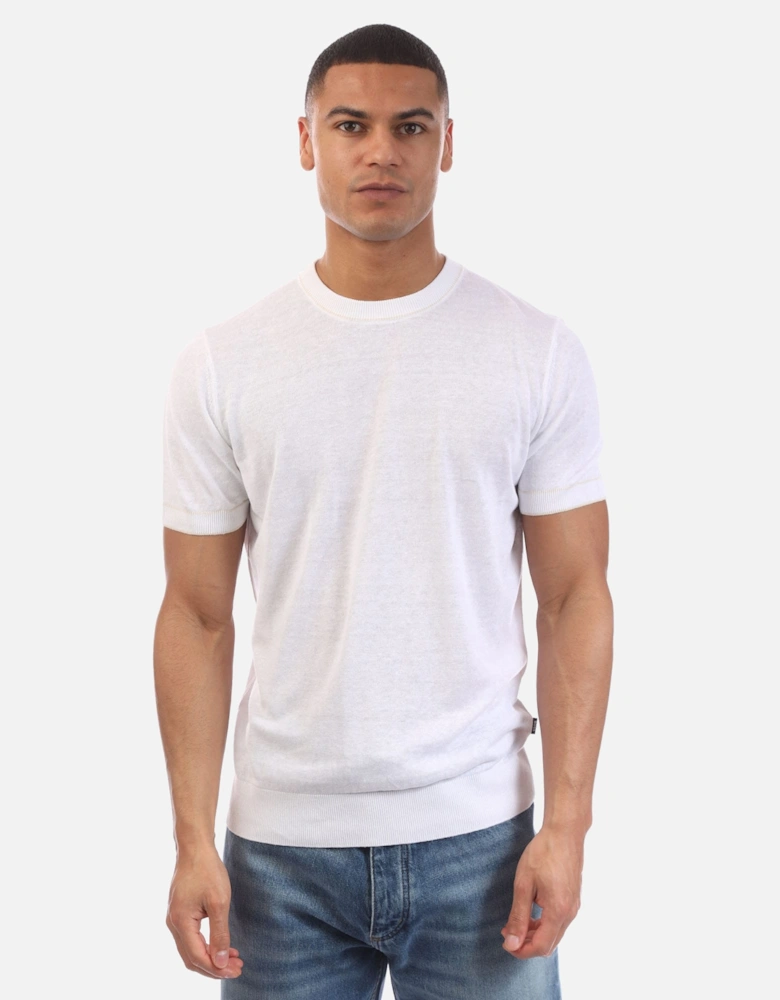 H-Jiovanni Short Sleeve Tipped Sweater