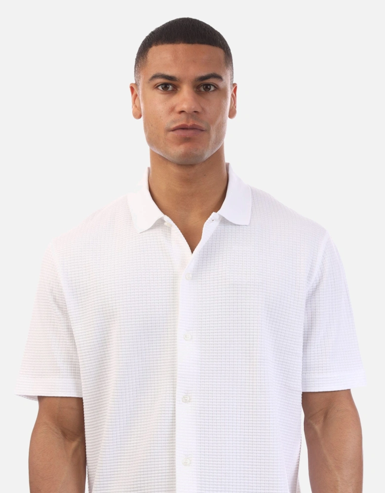 C-Palladio 120 Waffle Cotton Shirt