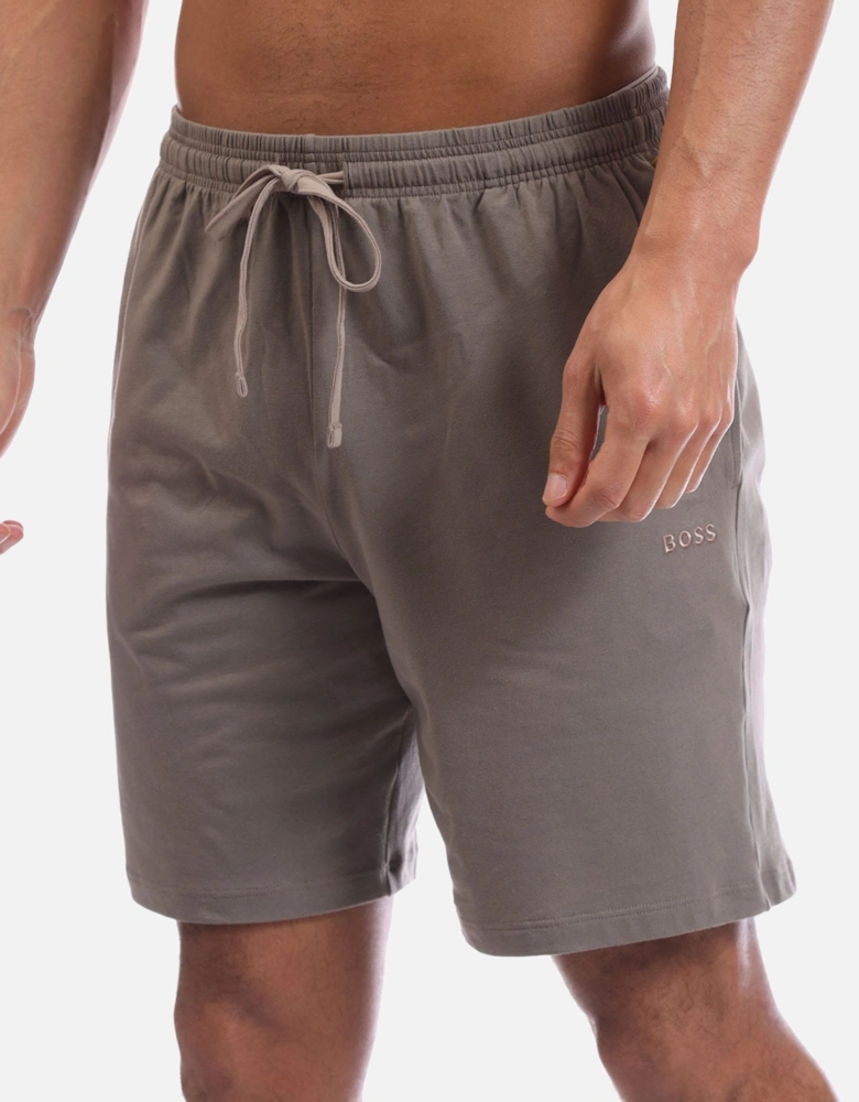 Embroidered Logo Shorts in Stretch Cotton