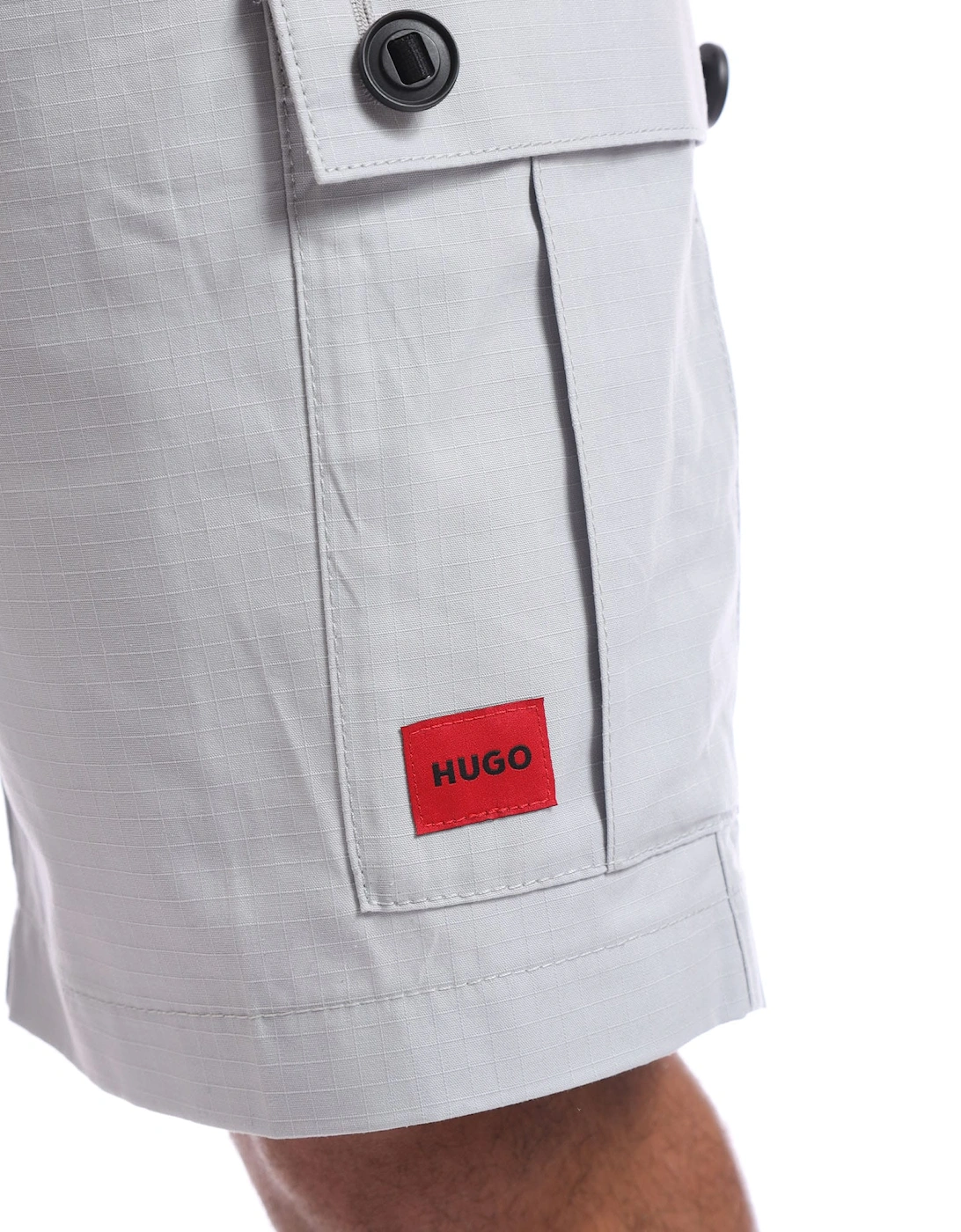Garlio242 Red Logo Label Shorts