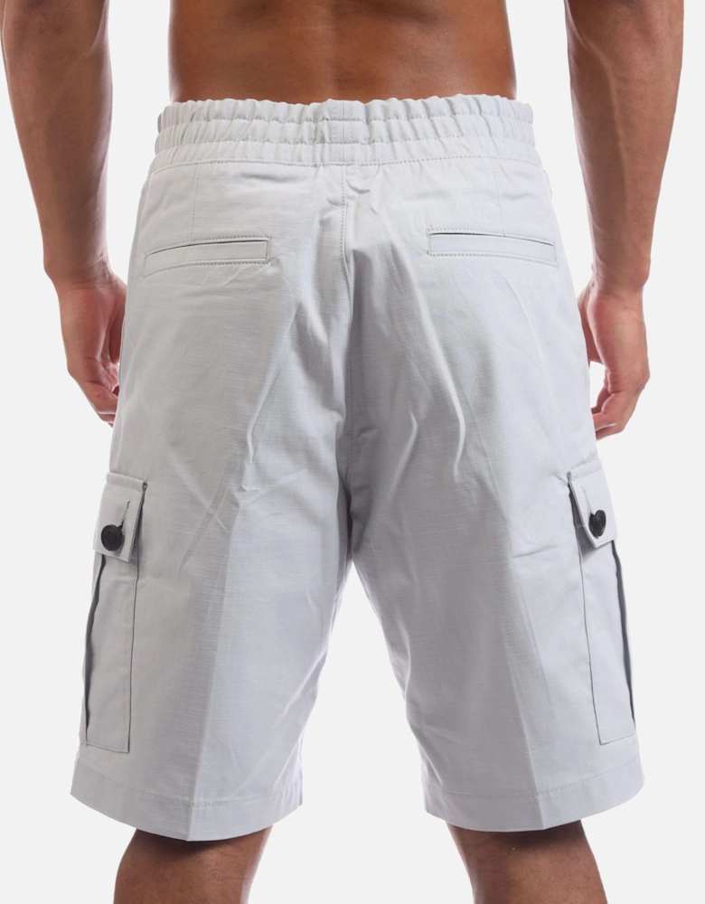 Garlio242 Red Logo Label Shorts