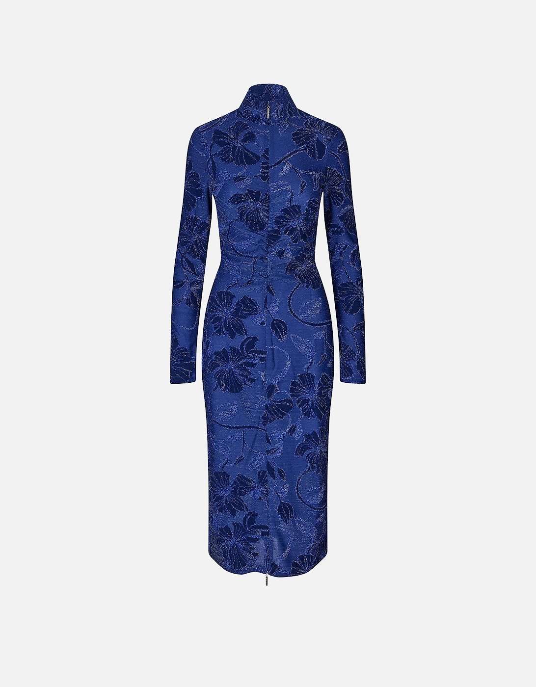 Gathered Long Sleeve Midi Dress, 2 of 1