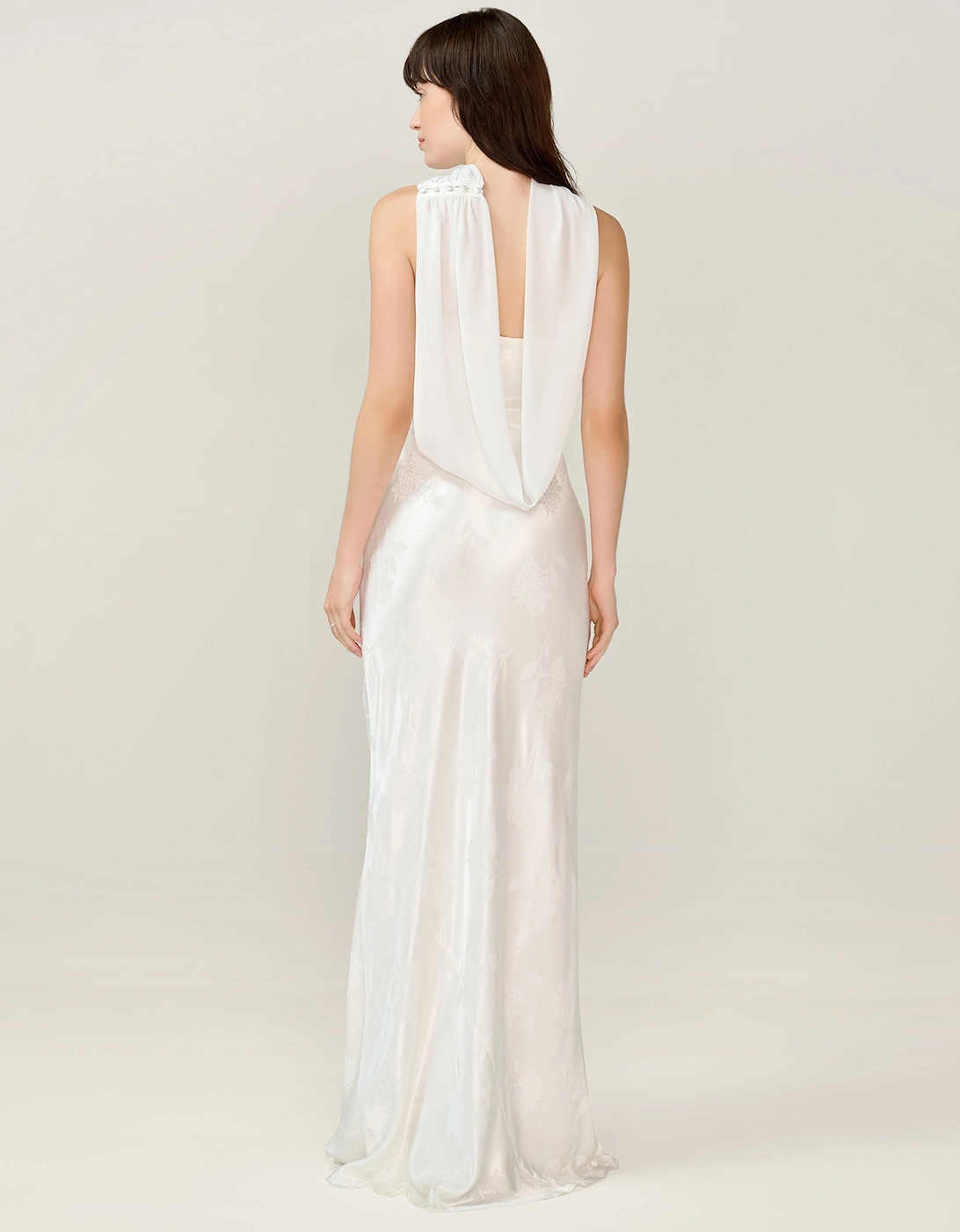 Faith Jacquard Dress in Ivory