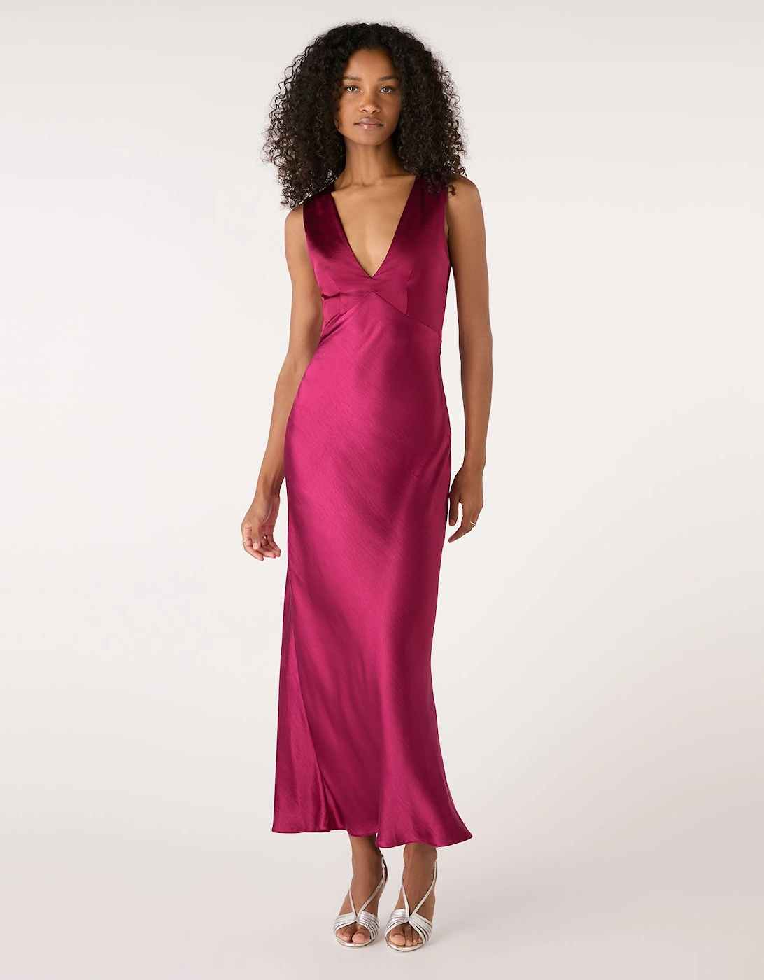 Nova Tie Back Dress in Magenta, 7 of 6