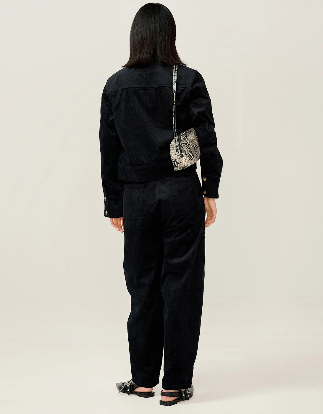 Millie Cord Jacket in Black