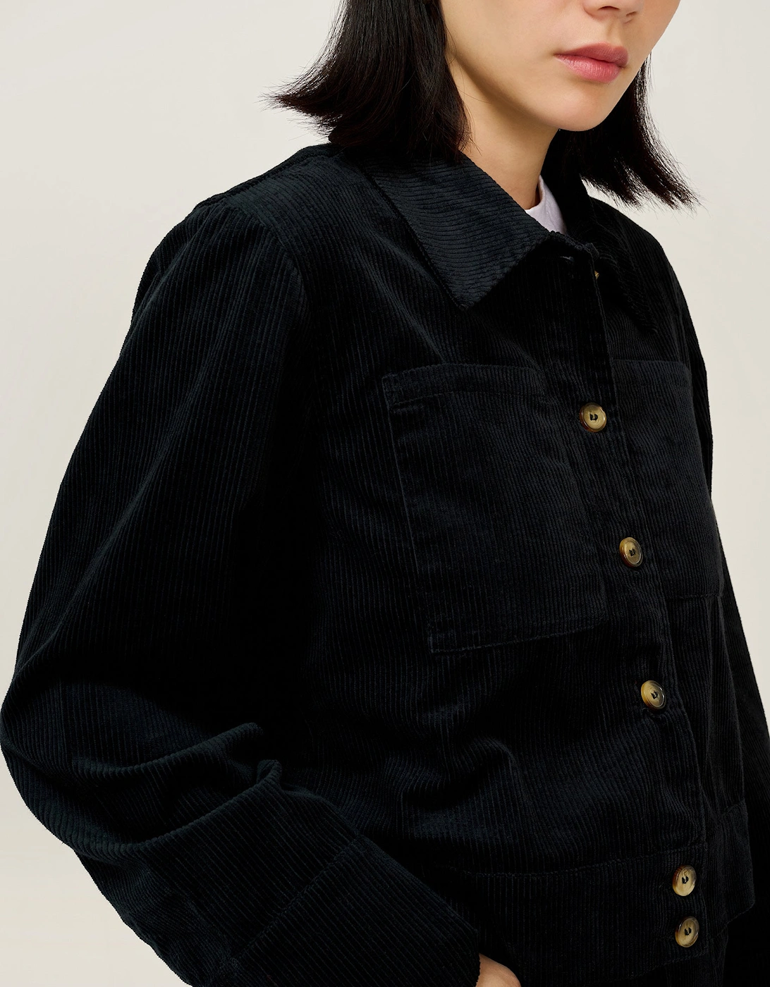 Millie Cord Jacket in Black