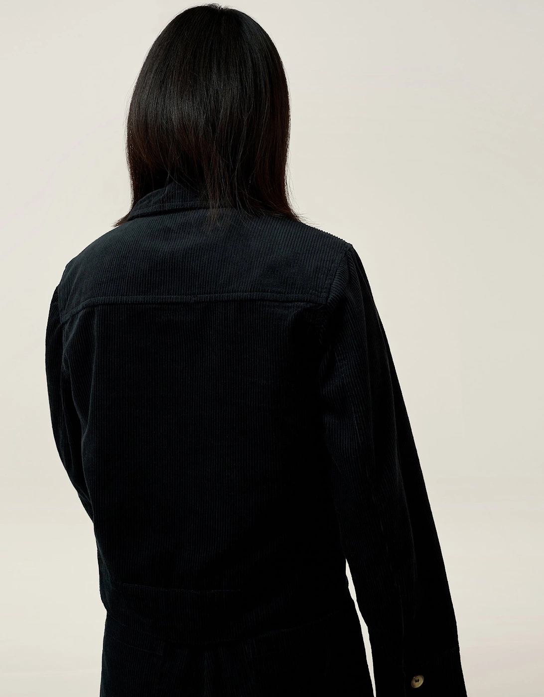 Millie Cord Jacket in Black