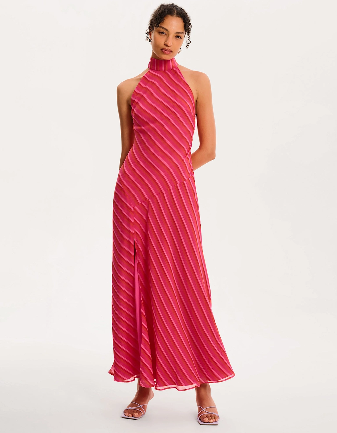Elsie Striped Dress in Pink and Orange, 5 of 4