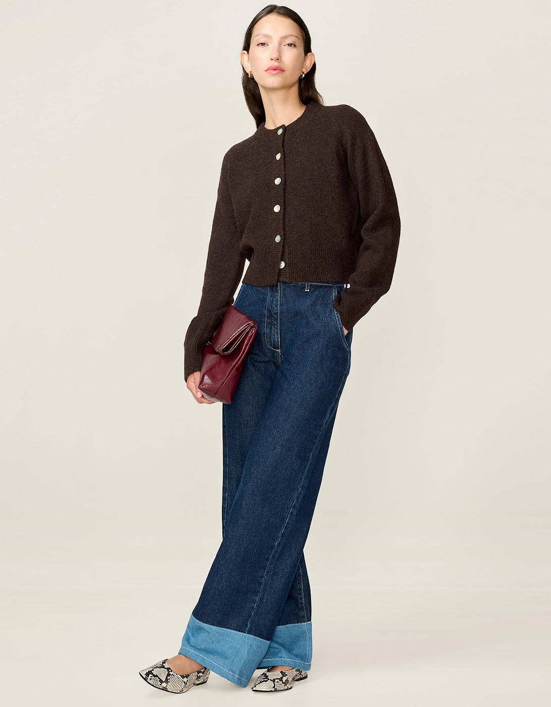 August Cardigan in Chocolate, 8 of 7