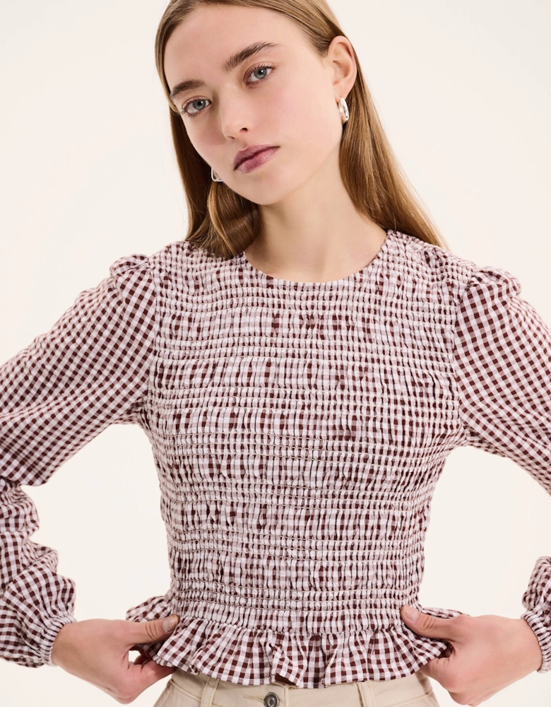 Kaloppe Top in Brown