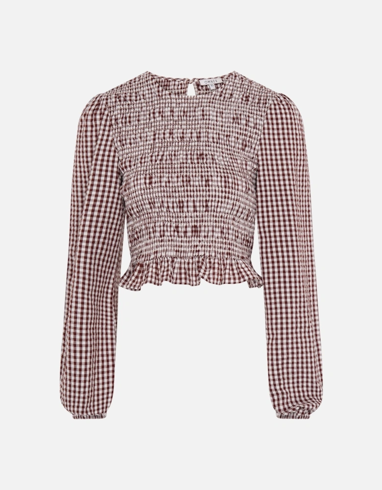 Kaloppe Top in Brown