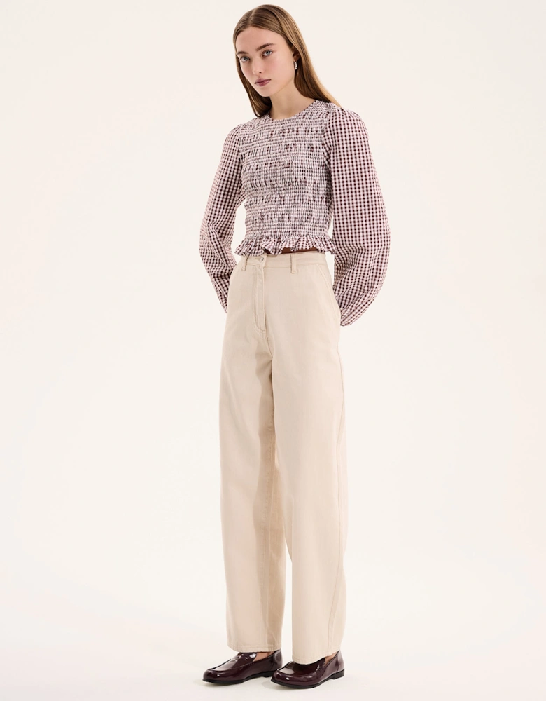 Kaloppe Top in Brown