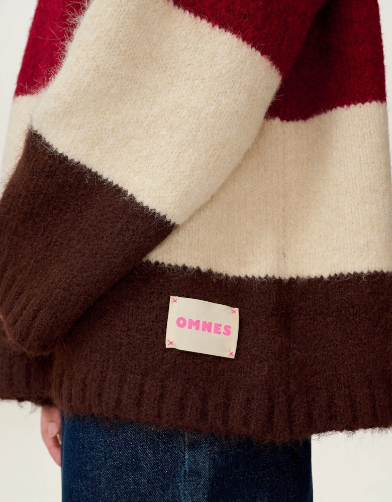 STUDIO Constance Stripe Jumper in Brown