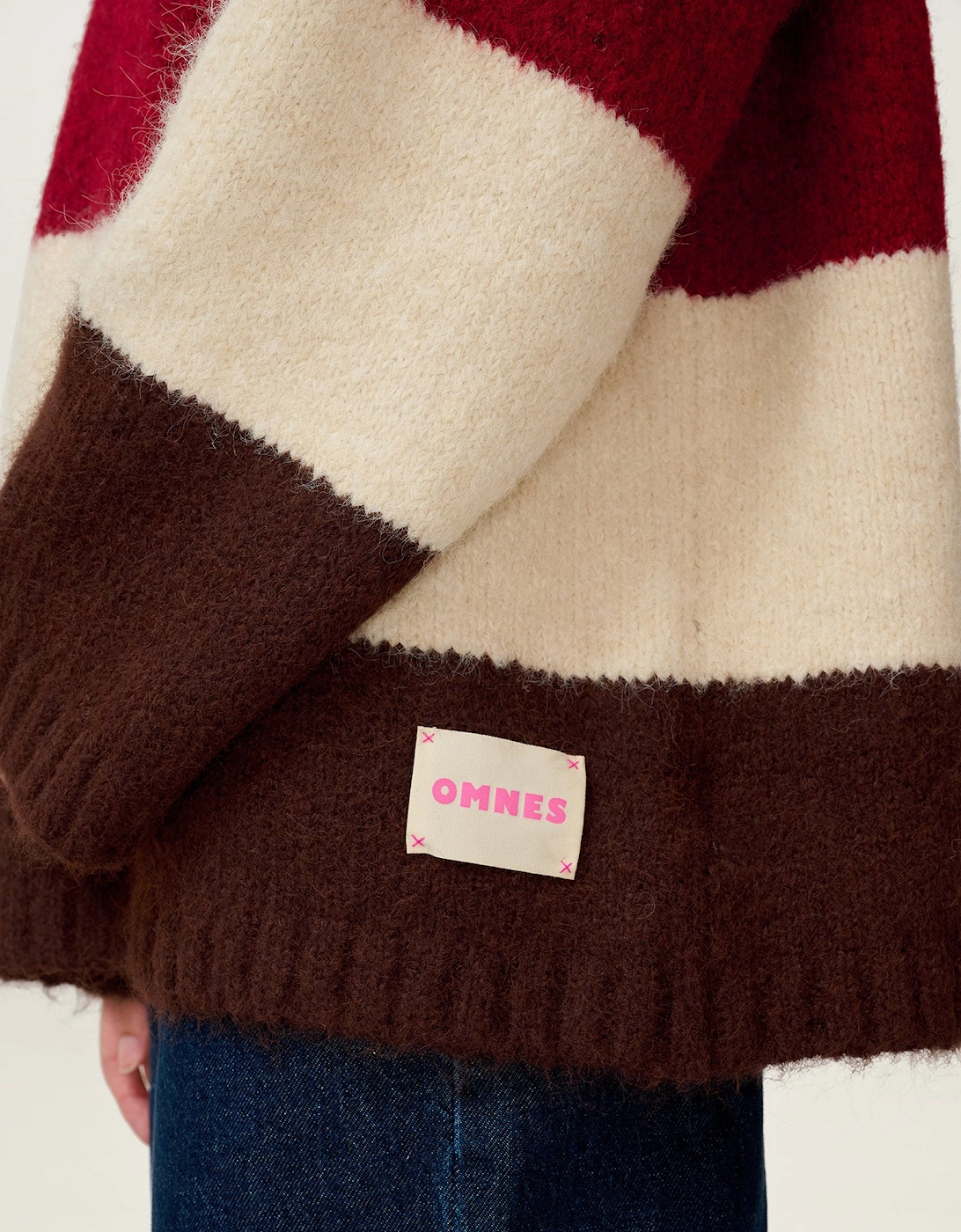 STUDIO Constance Stripe Jumper in Brown