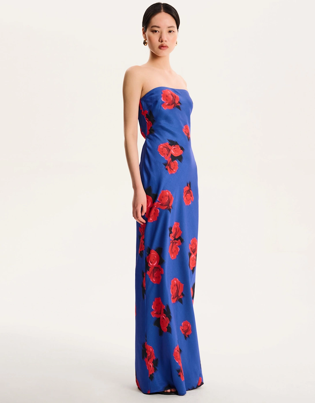 Amdra Floral Dress in Blue