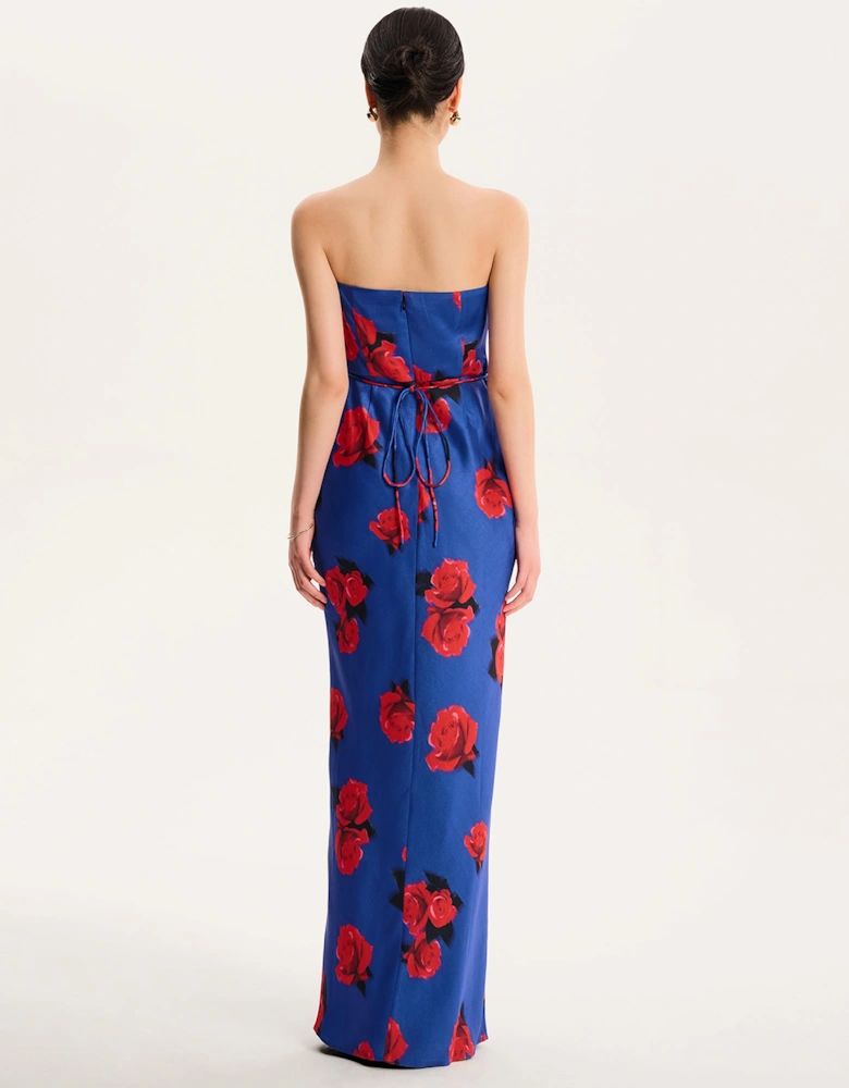 Amdra Floral Dress in Blue