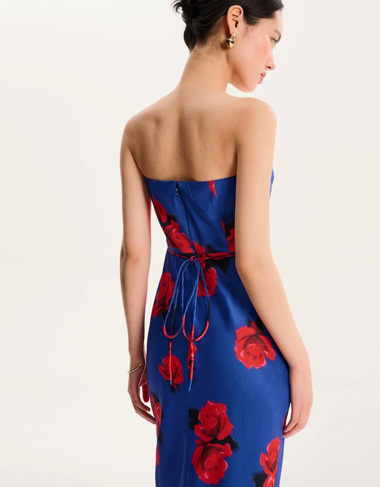 Amdra Floral Dress in Blue