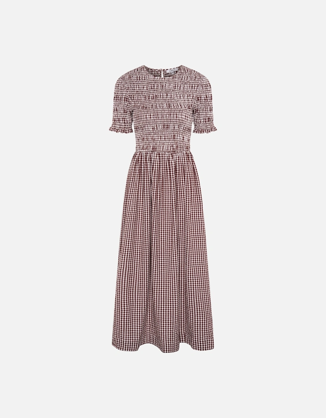 Becky Dress in Brown Gingham