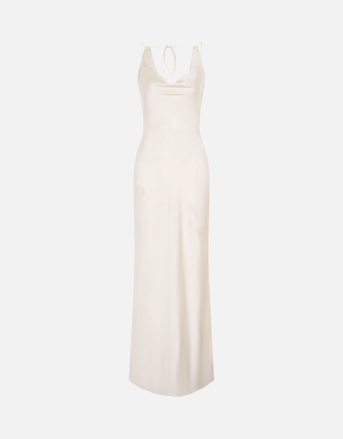 Koko Satin Dress in Ivory