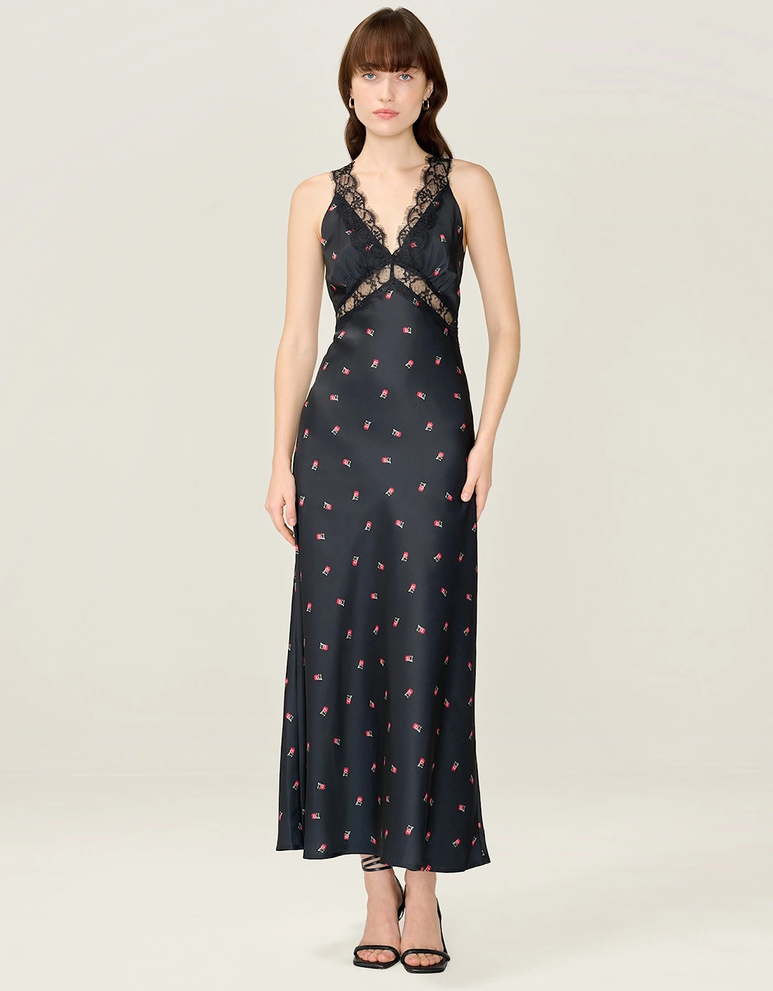 Aurelia Floral Dress in Black, 7 of 6