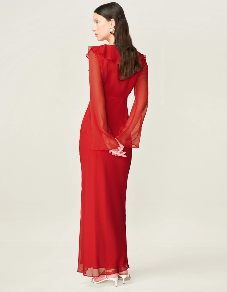 Yvette Dress in Barbados Cherry