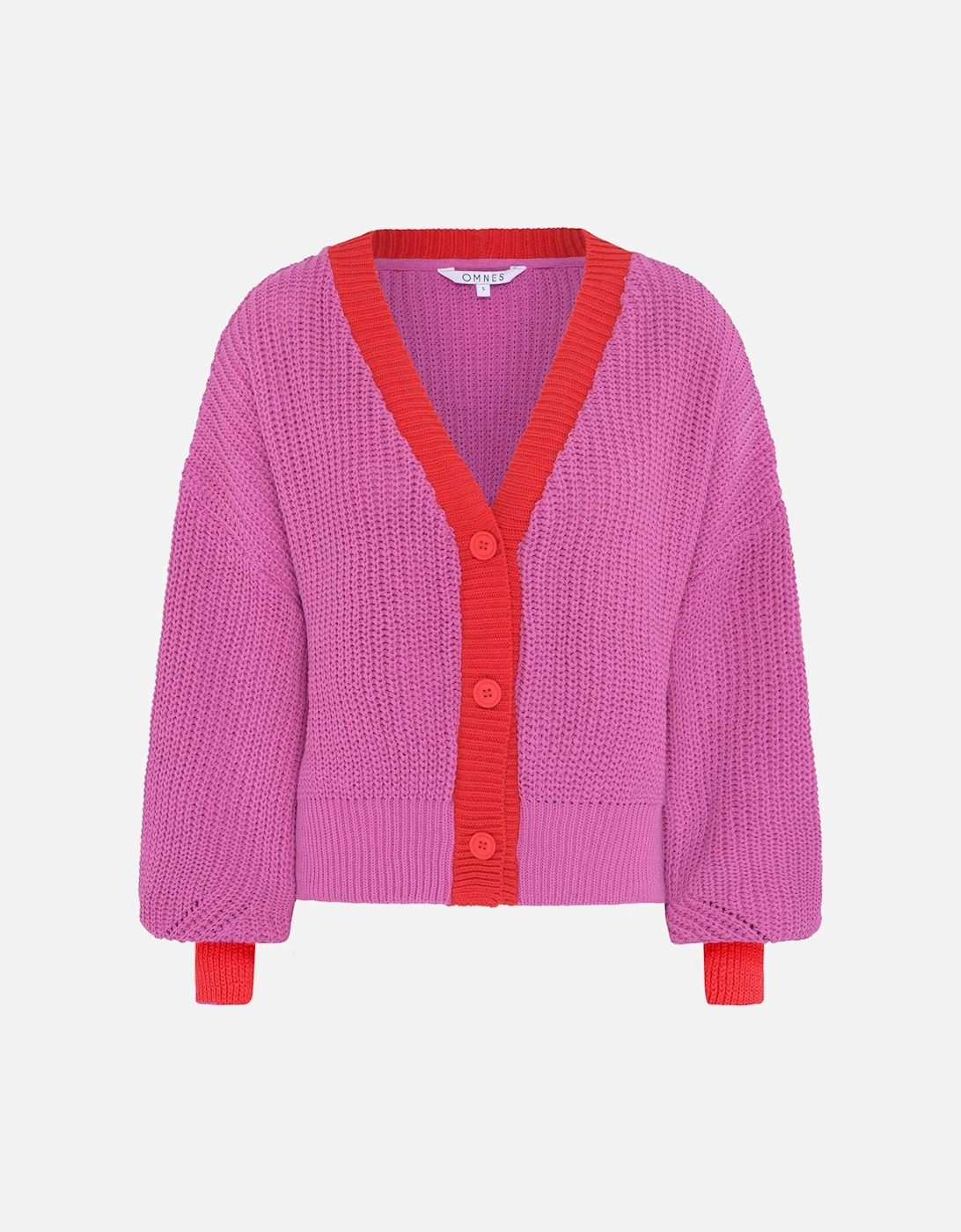 Hopper Cardigan in Pink and Red