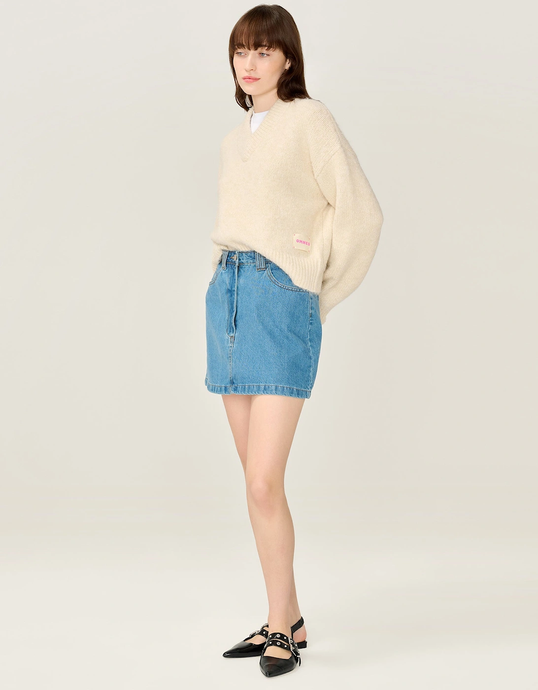 Ottie Bow Skirt in Midwash