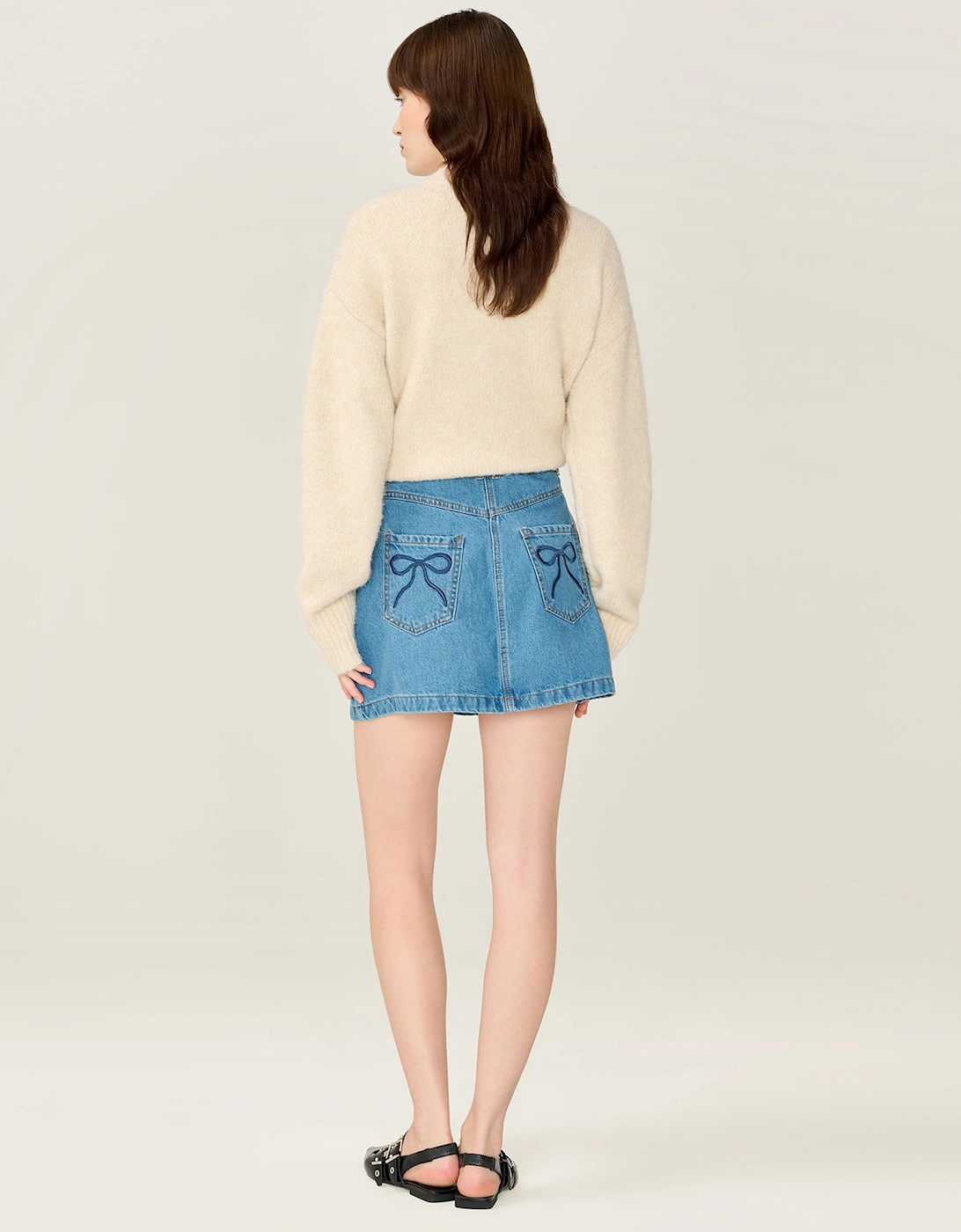 Ottie Bow Skirt in Midwash