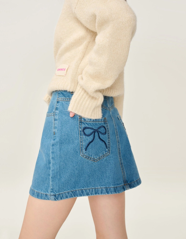 Ottie Bow Skirt in Midwash