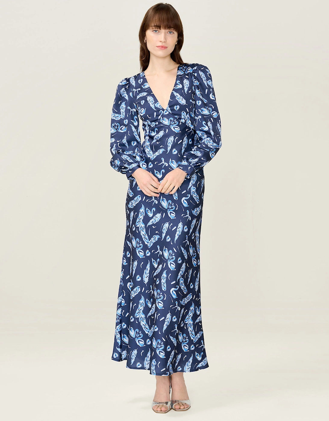 Omnes Women's Francoise Dress in Swan Print - Size: 8