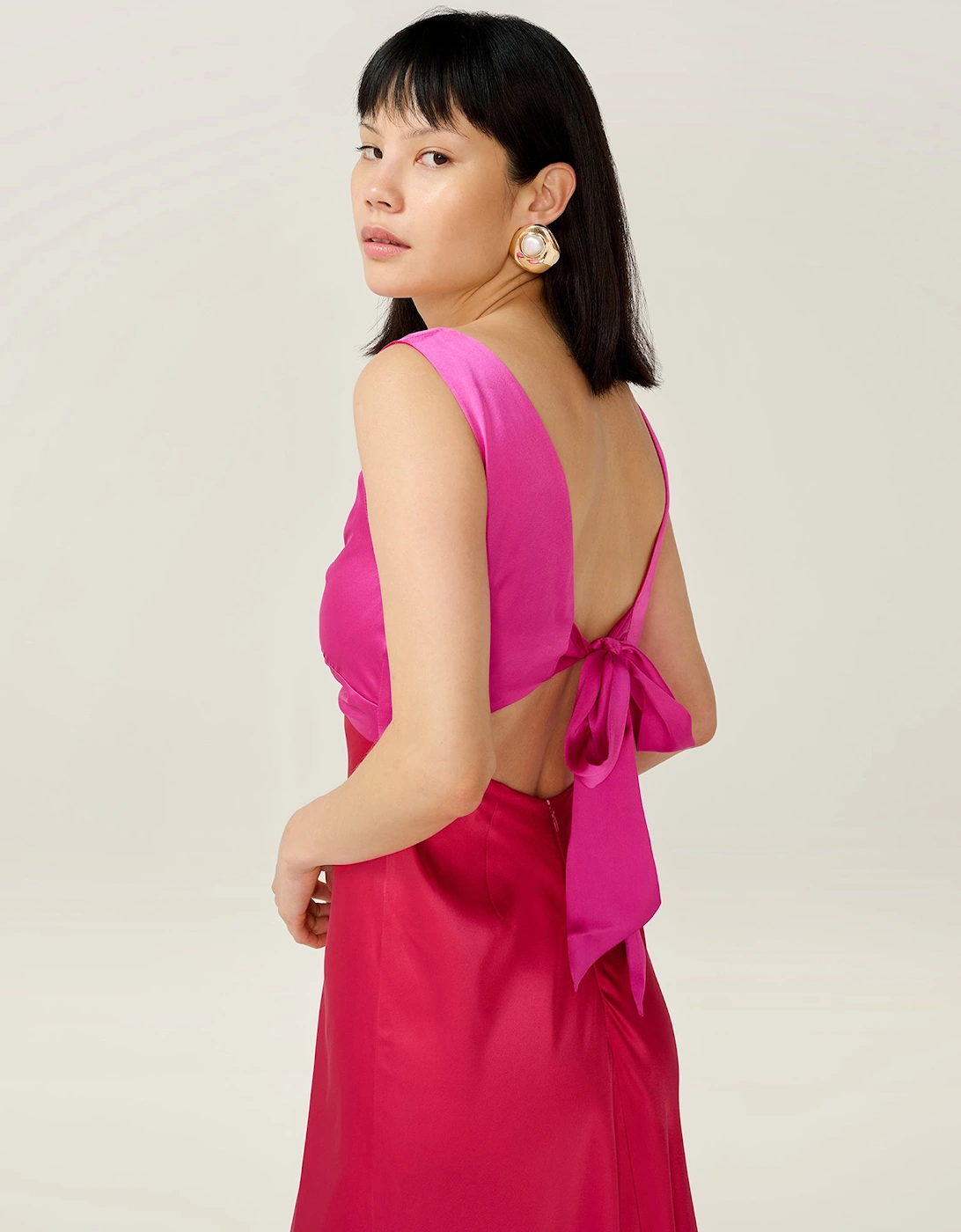 Maggy Dress in Pink and Red