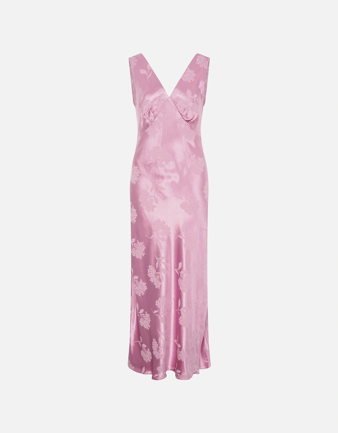 Iris Jacquard Dress in Vintage Pink
